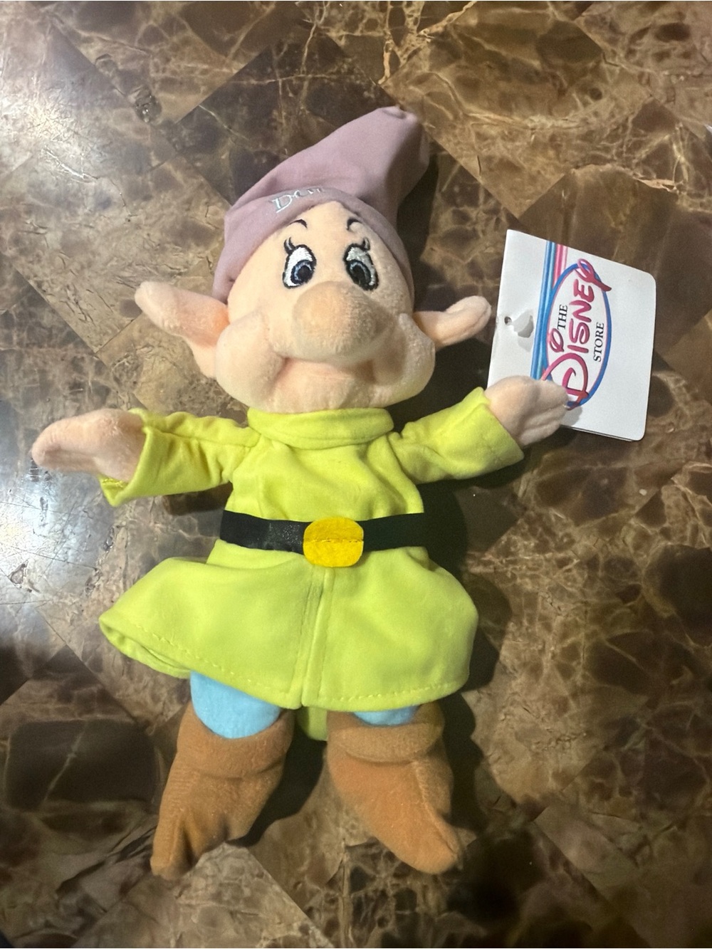 Vintage 90s Disney Dopey Plush - NET Snow White